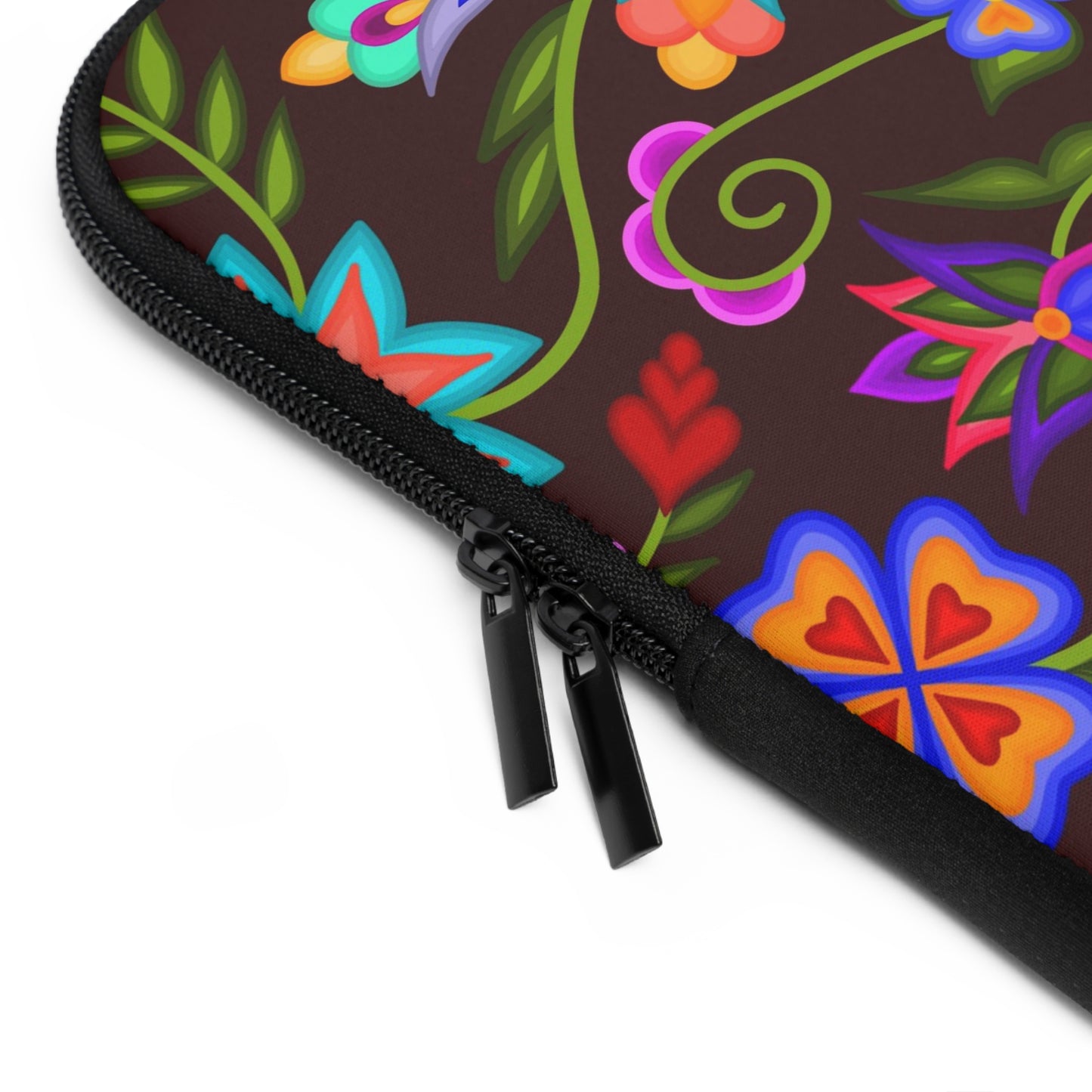 Mahogany Floral Laptop Sleeve