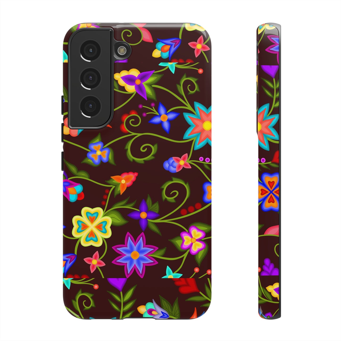 Mahogany Floral Phone Case