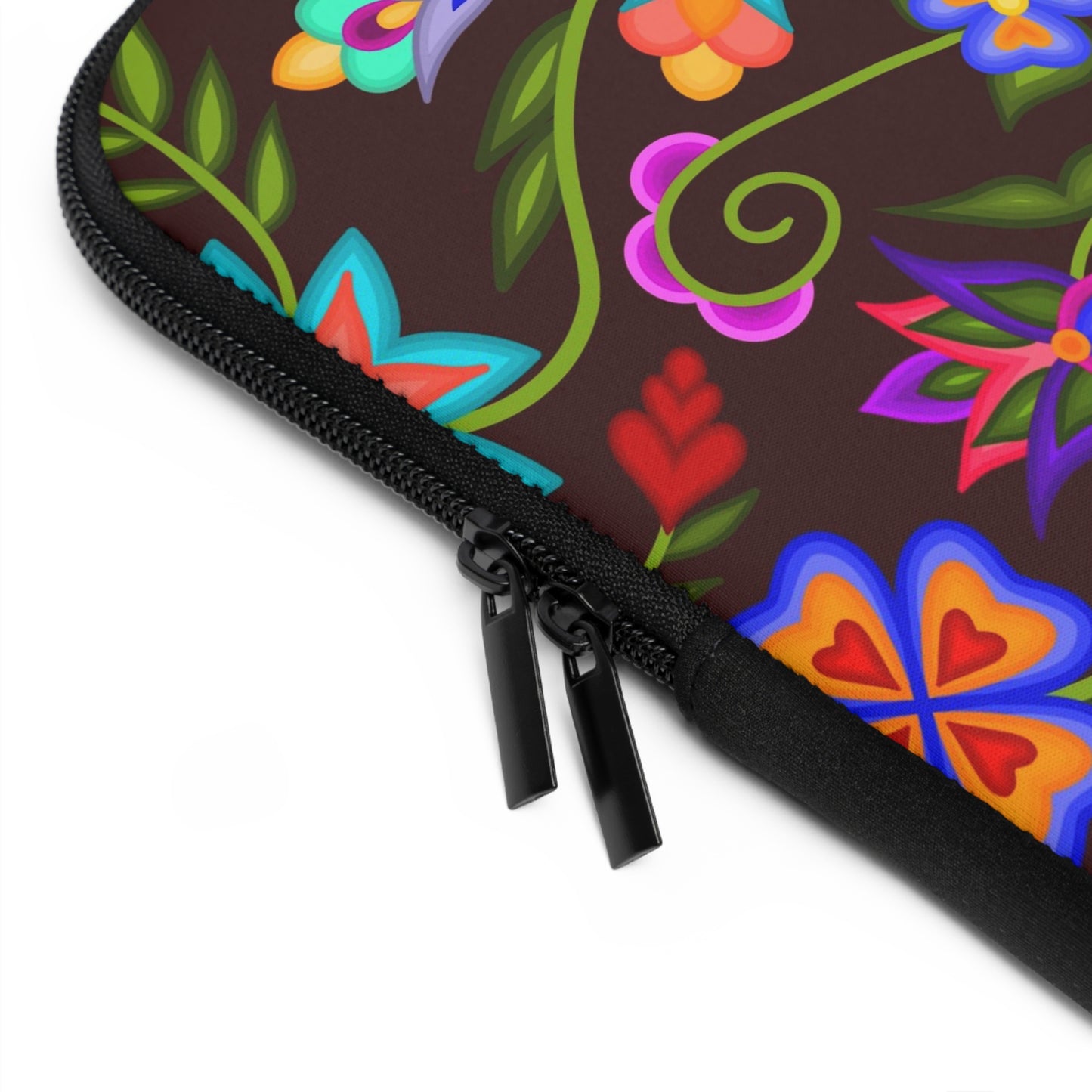 Mahogany Floral Laptop Sleeve