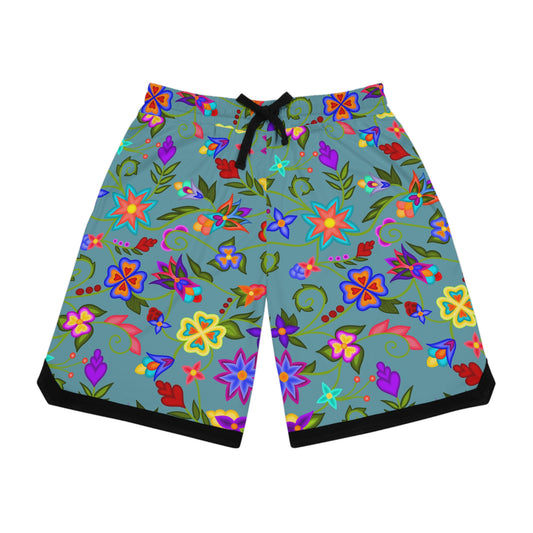 Ocean Floral Basketball Short