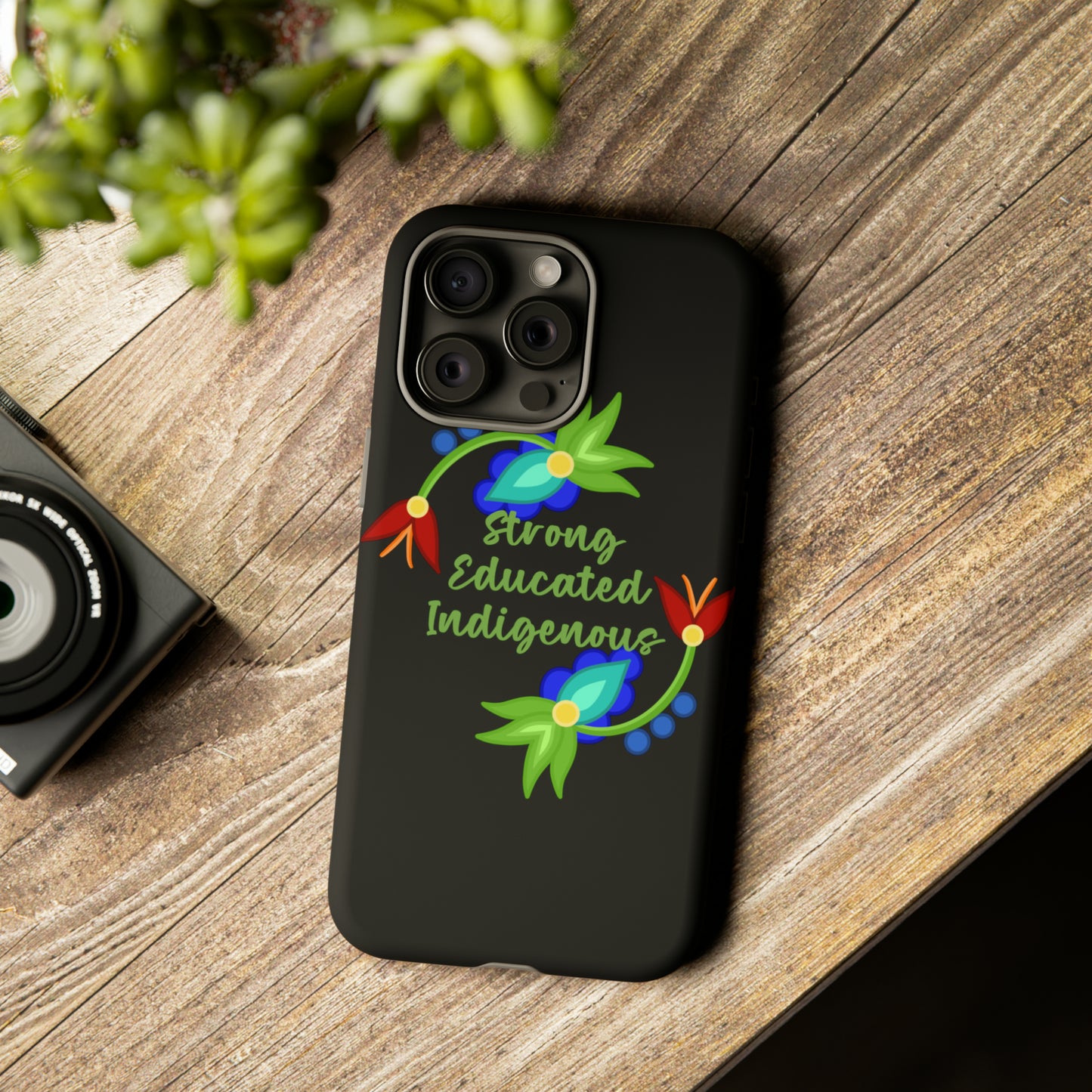 Strong Educated Indigenous Floral Phone Case