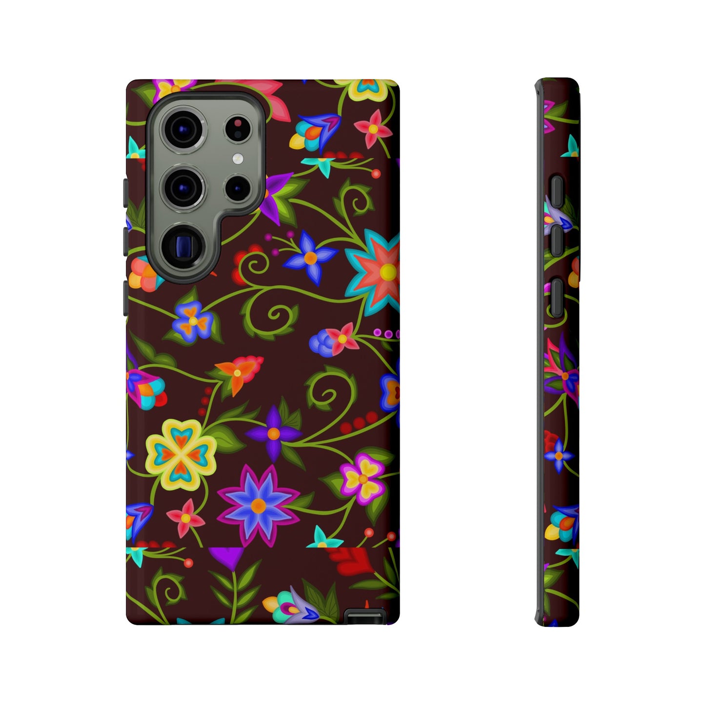 Mahogany Floral Phone Case