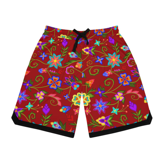 Cardinal Floral Basketball Shorts