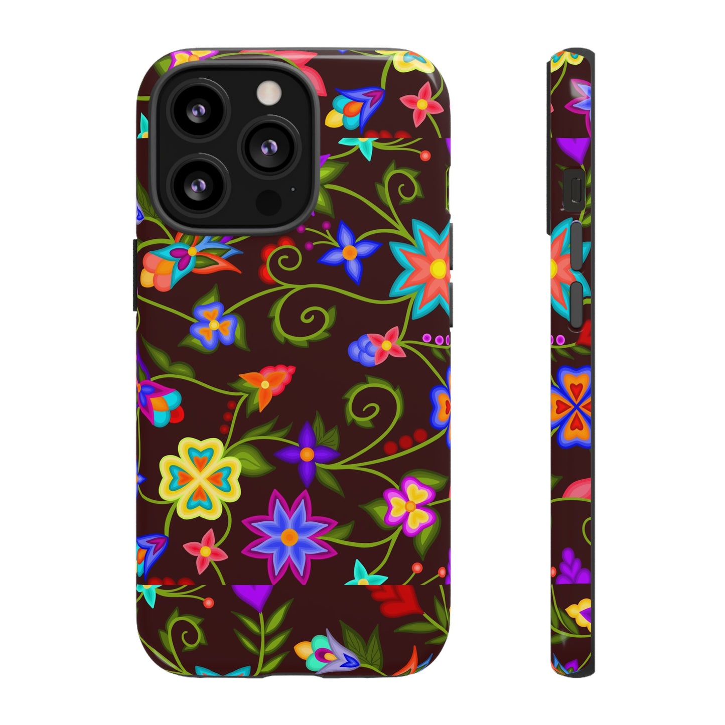 Mahogany Floral Phone Case