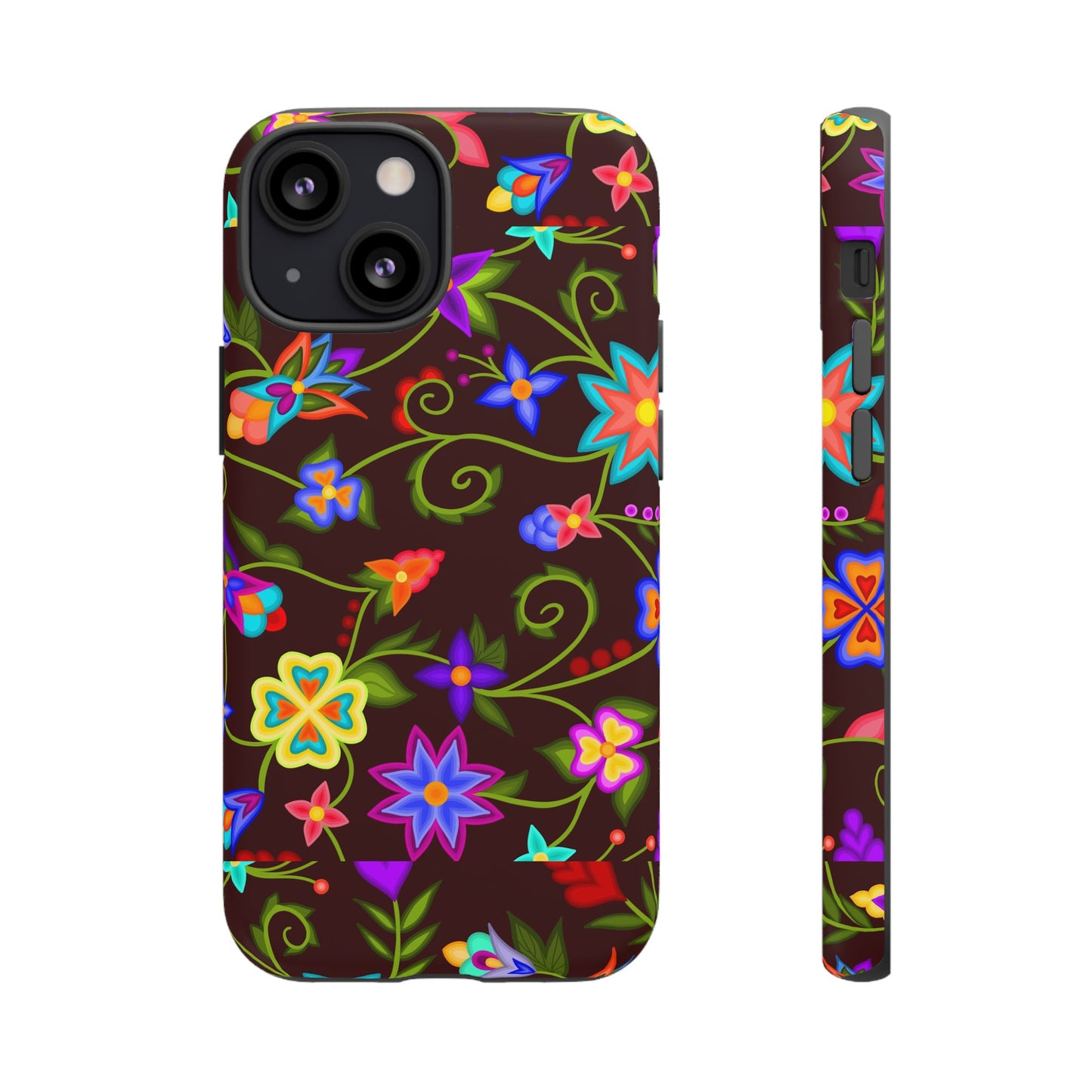 Mahogany Floral Phone Case