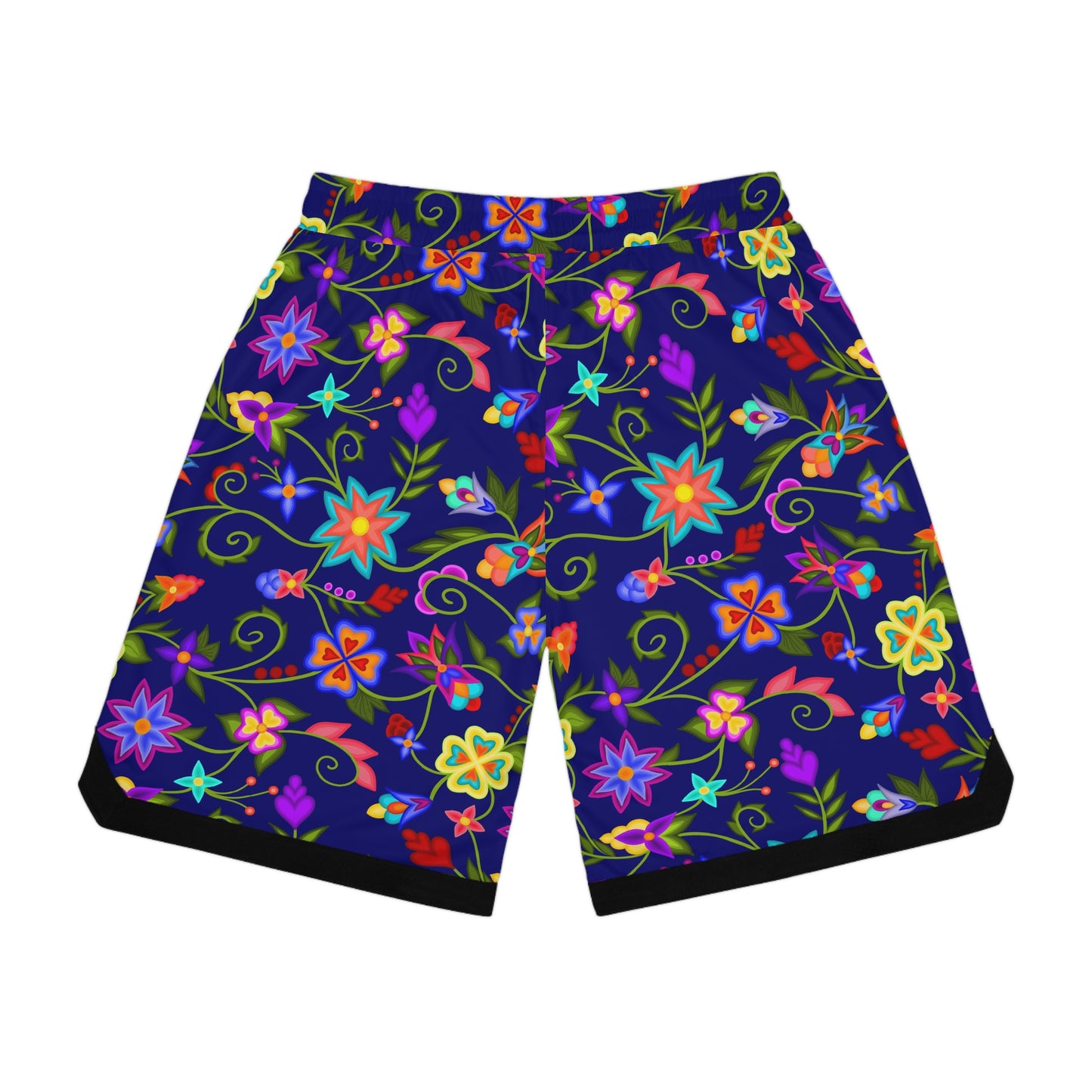 Blueberry Floral Basketball Shorts