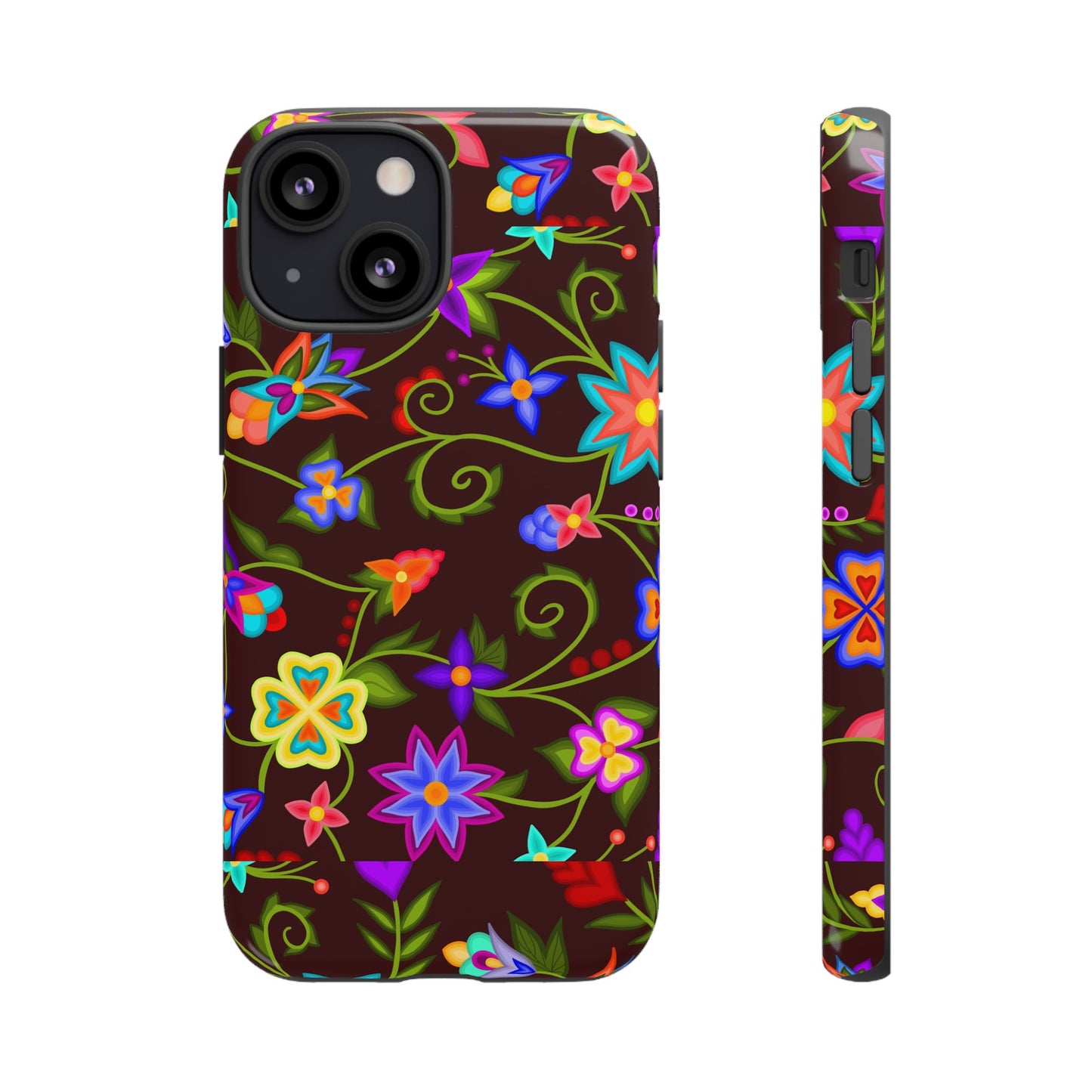 Mahogany Floral Phone Case