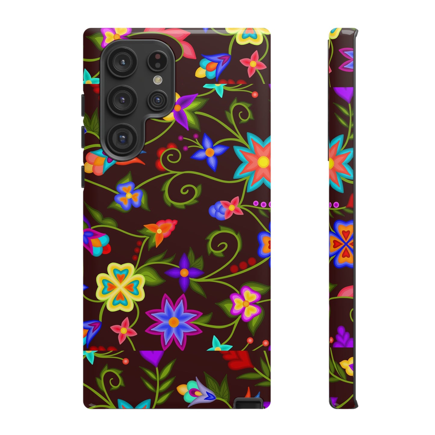 Mahogany Floral Phone Case