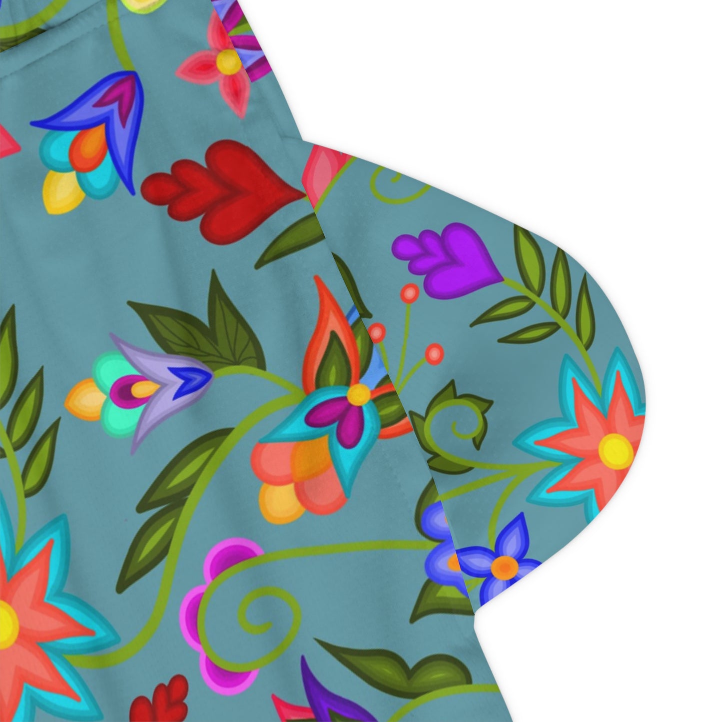 Ocean Floral Basketball Short