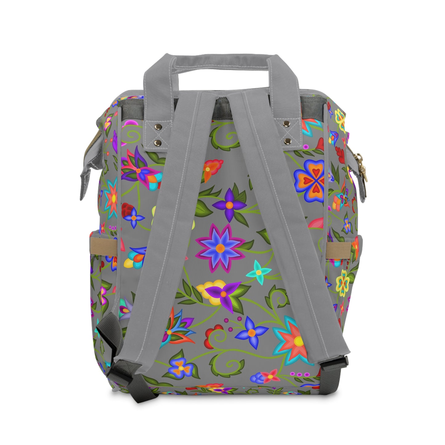 Charcoal Floral Backpack