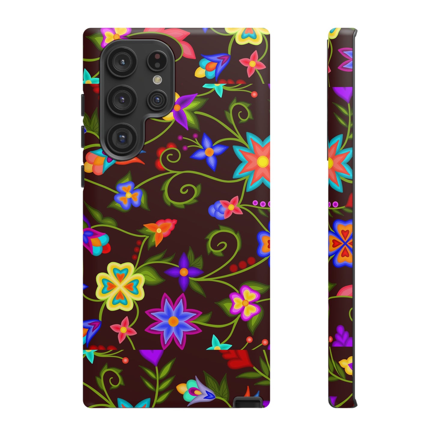 Mahogany Floral Phone Case