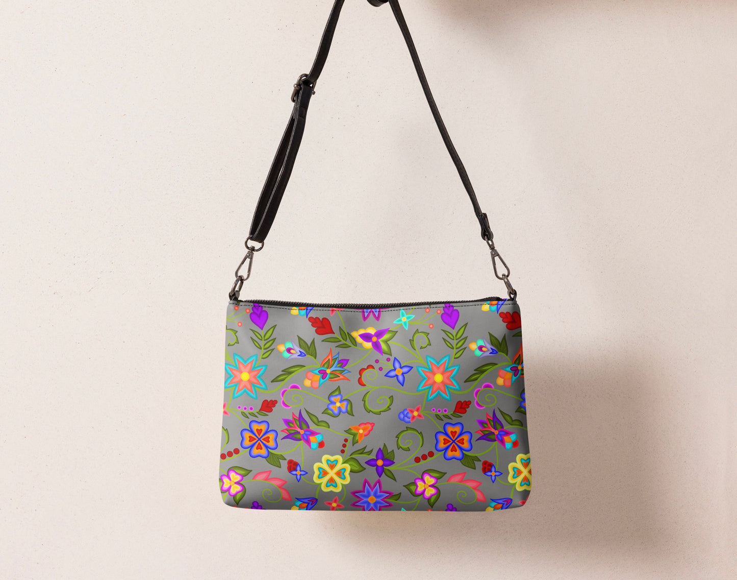 Floral crossbody/wristlet