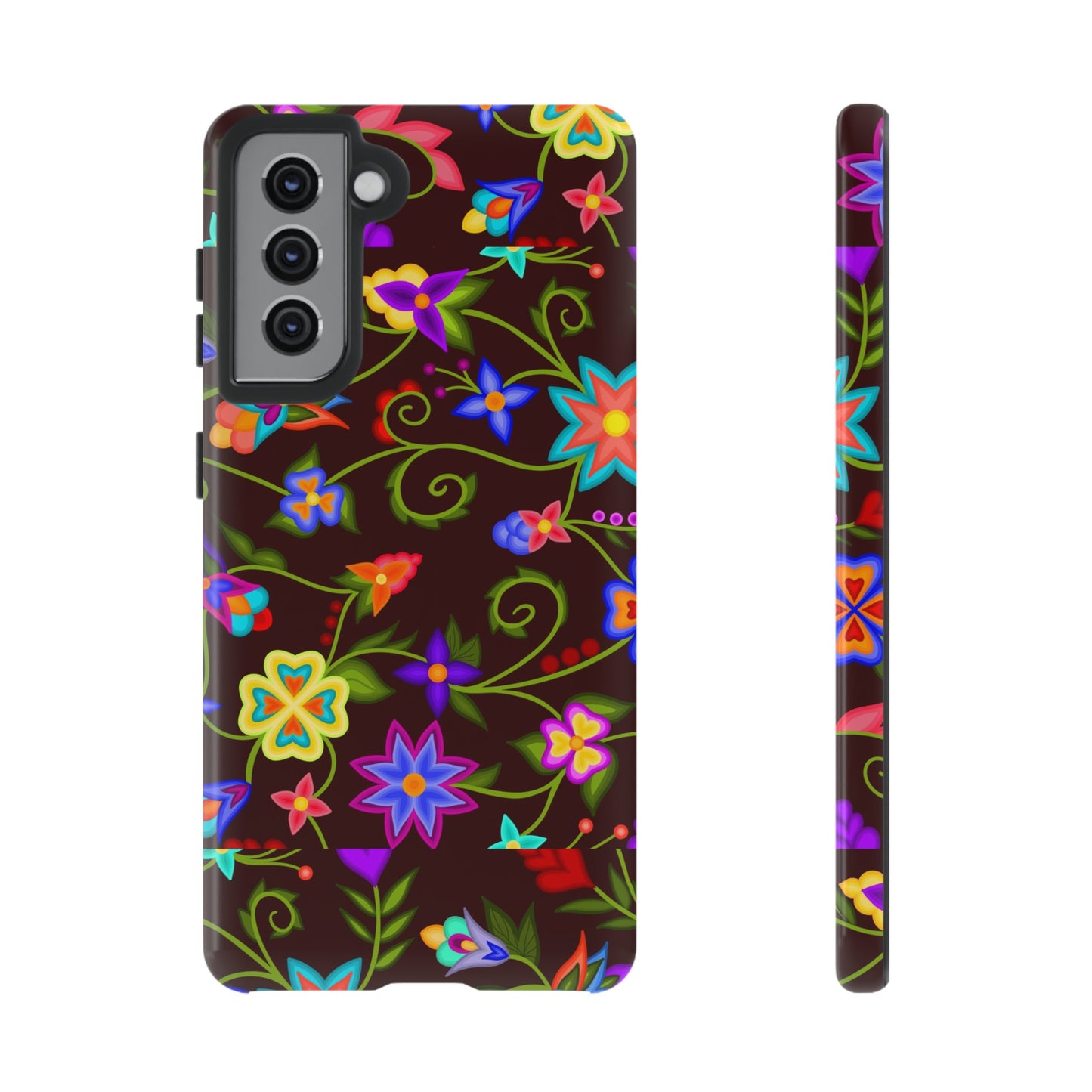 Mahogany Floral Phone Case