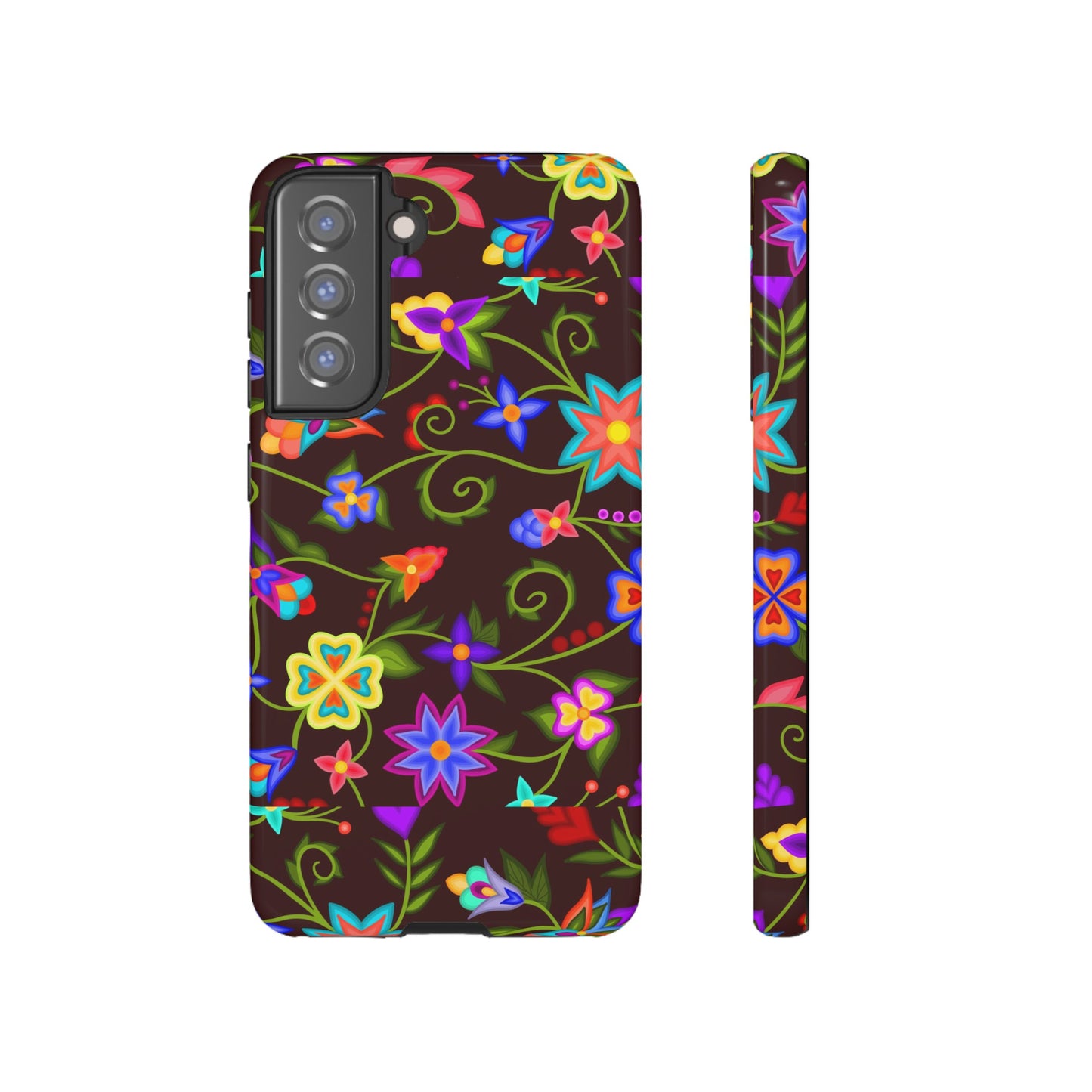 Mahogany Floral Phone Case