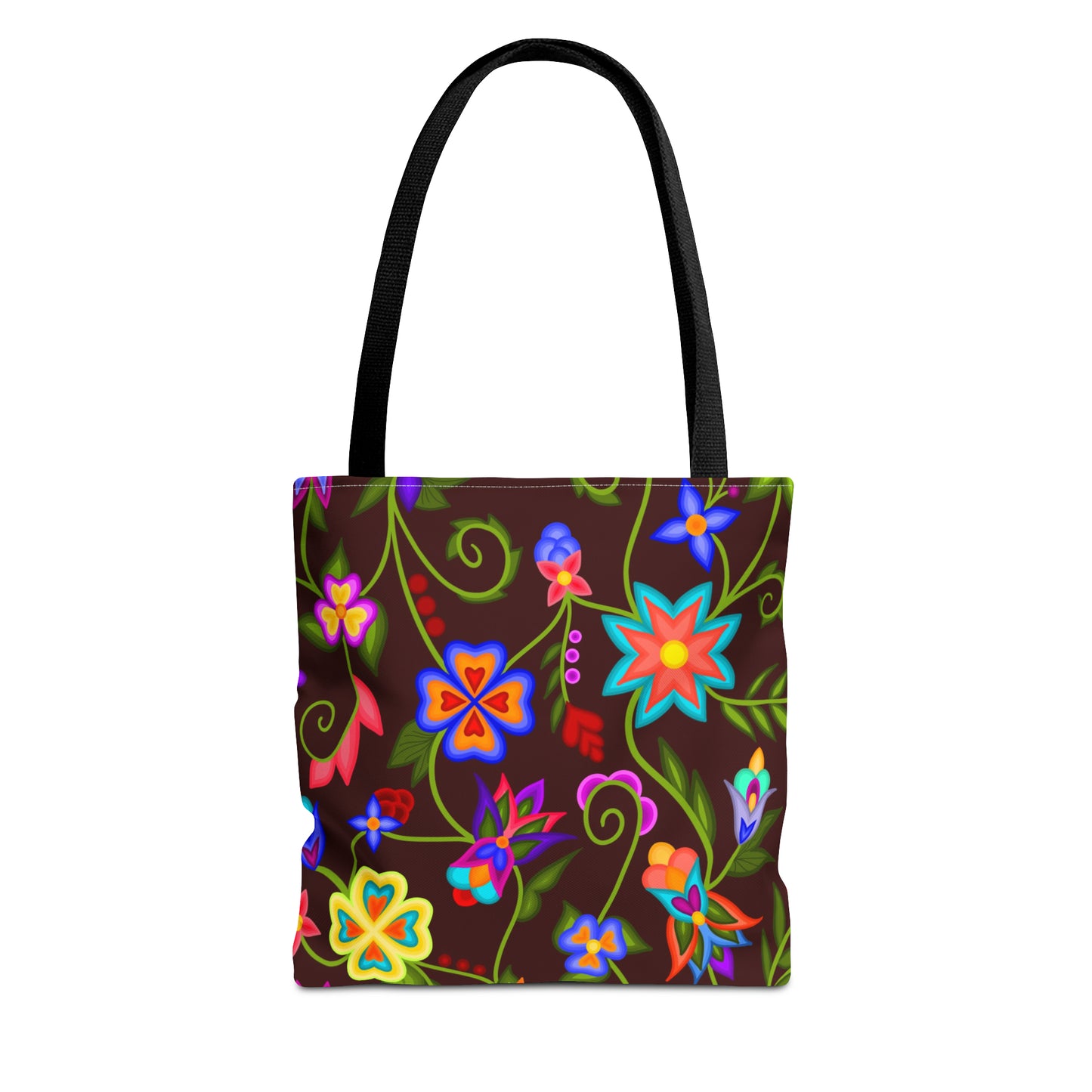 Mahogany Floral Tote Bag