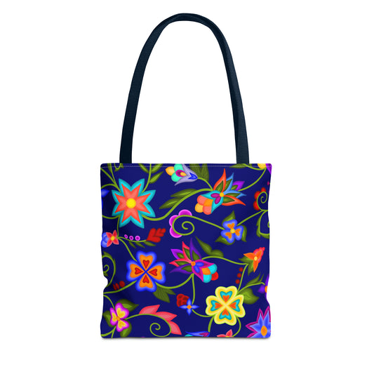 Blueberry Floral Tote Bag