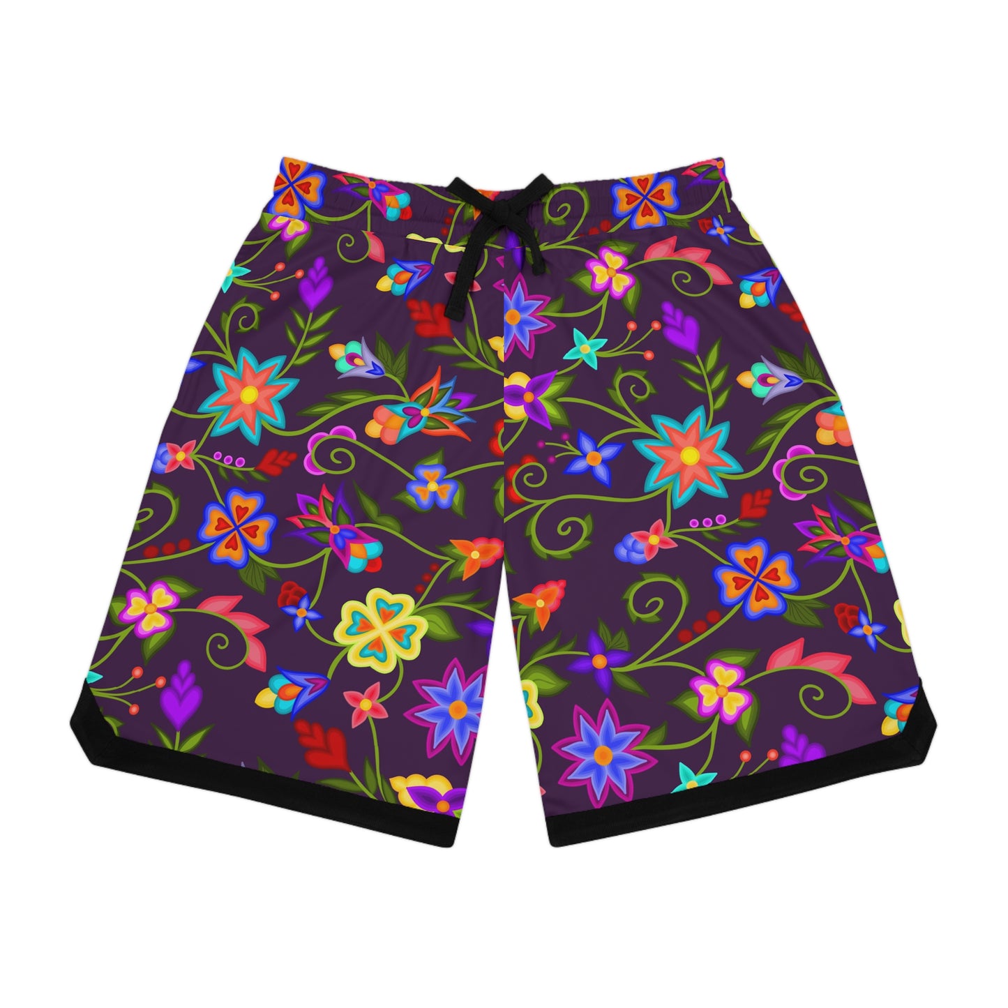 Amethyst Floral Basketball Shorts