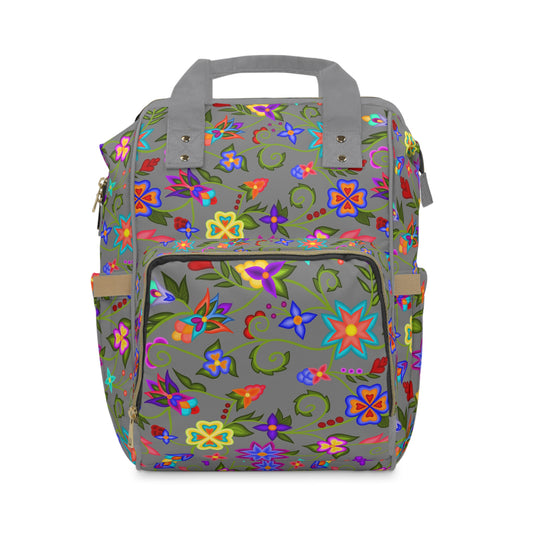 Charcoal Floral Backpack