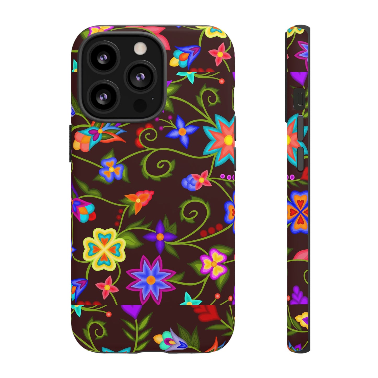 Mahogany Floral Phone Case