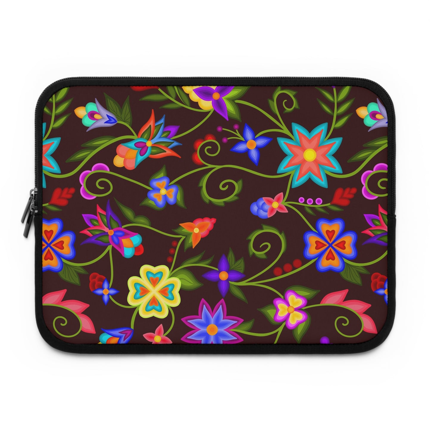 Mahogany Floral Laptop Sleeve