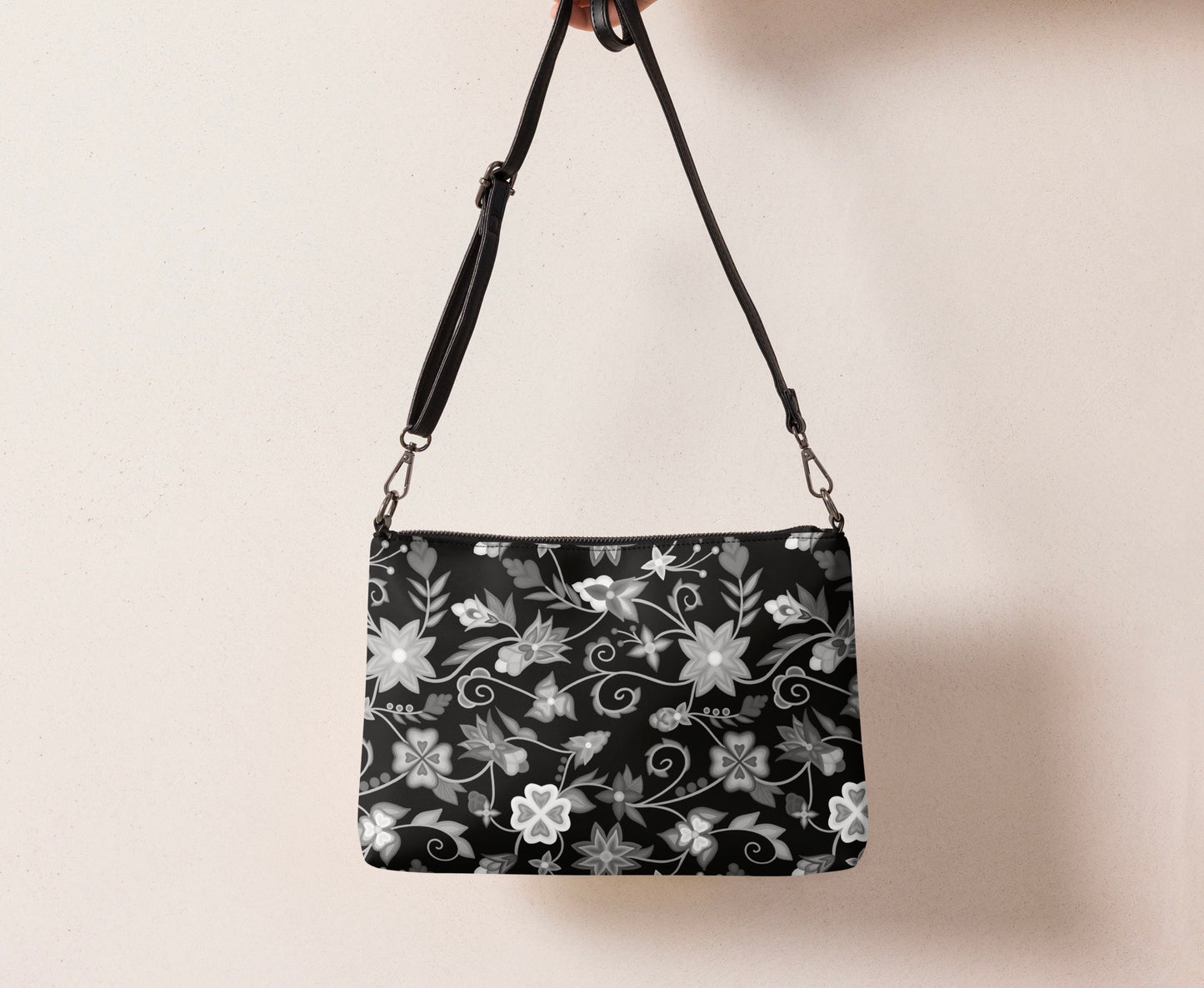 Floral crossbody/wristlet