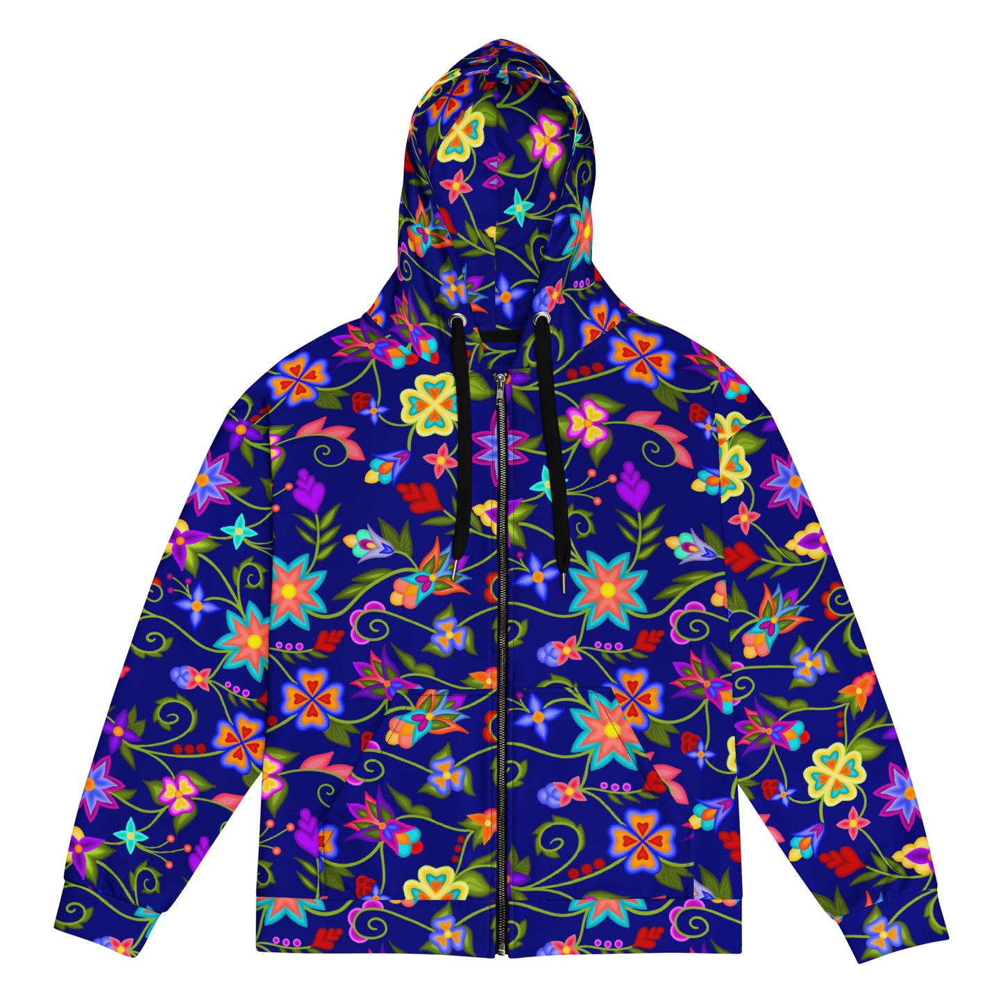 Floral Zip-Up Hoodies