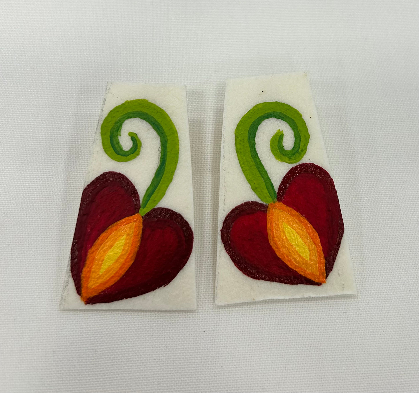 Parfleche Painted Earrings