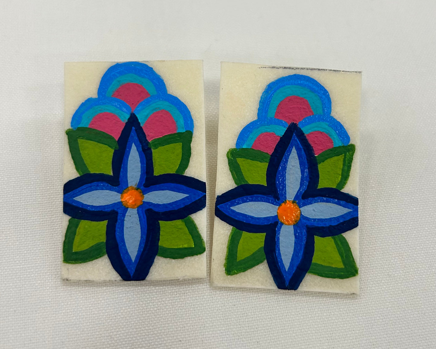 Parfleche Painted Earrings