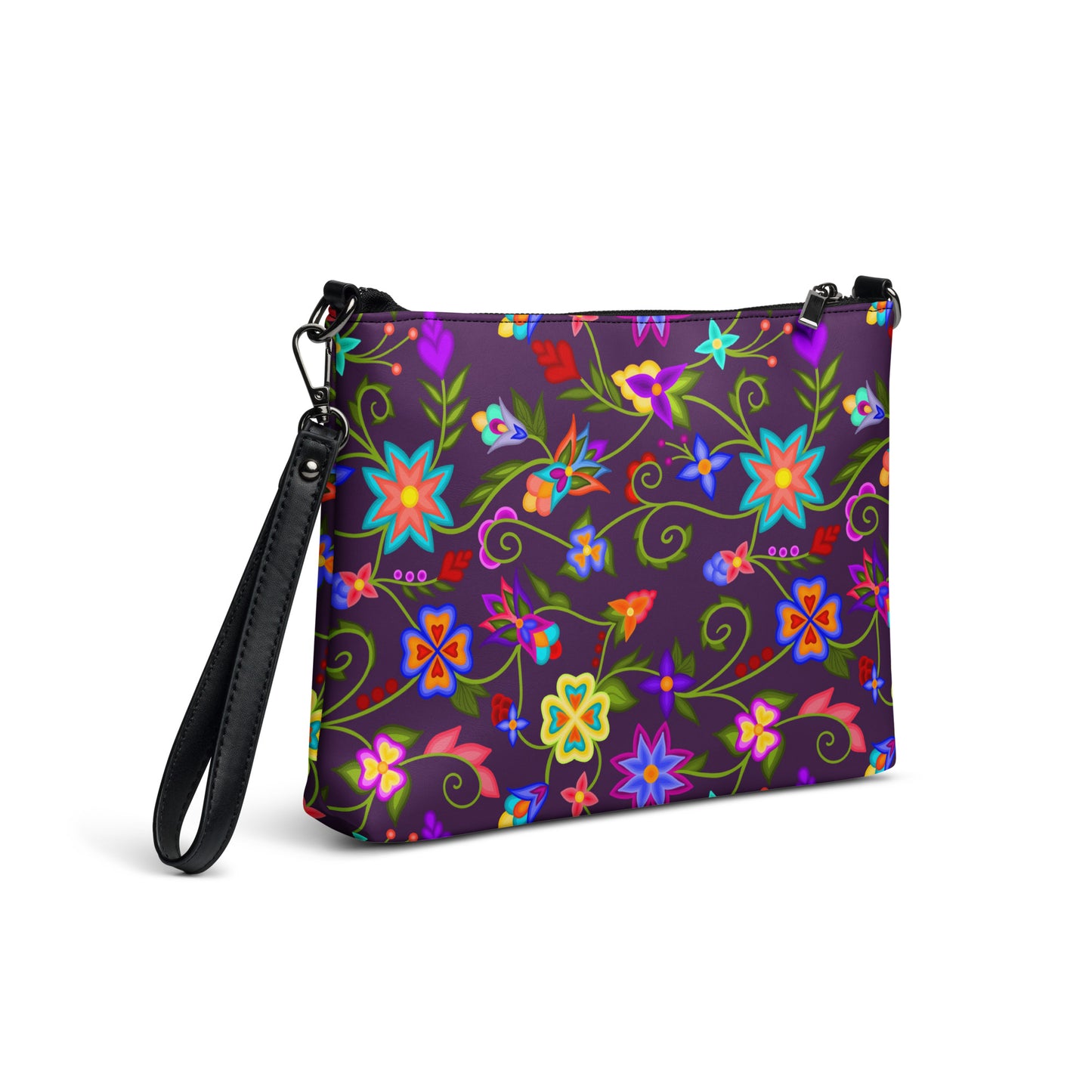 Floral crossbody/wristlet