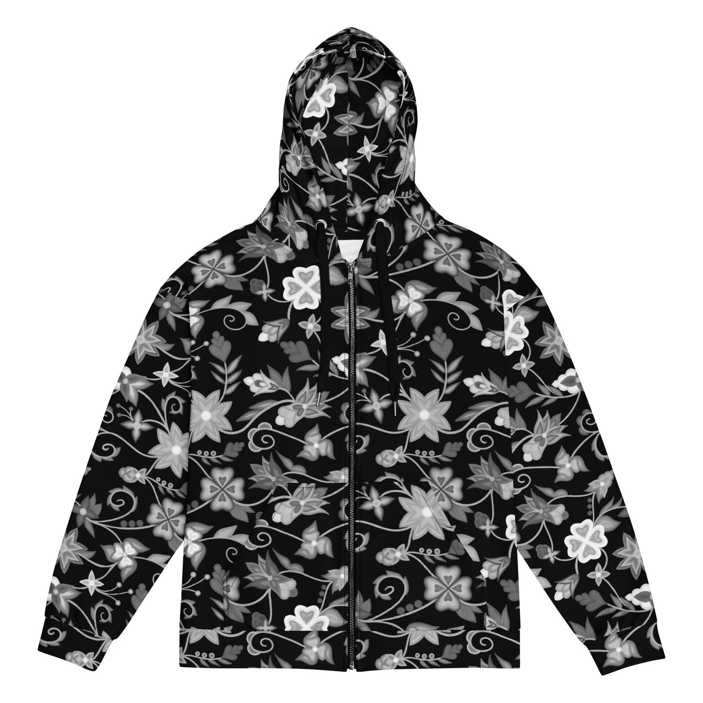 Floral Zip-Up Hoodies